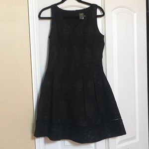 Taylor black floral dress